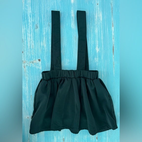 Bailey’s Blossoms Daphne Suspender Skirt Hunter Green Size 6-9 Months - Picture 2 of 3